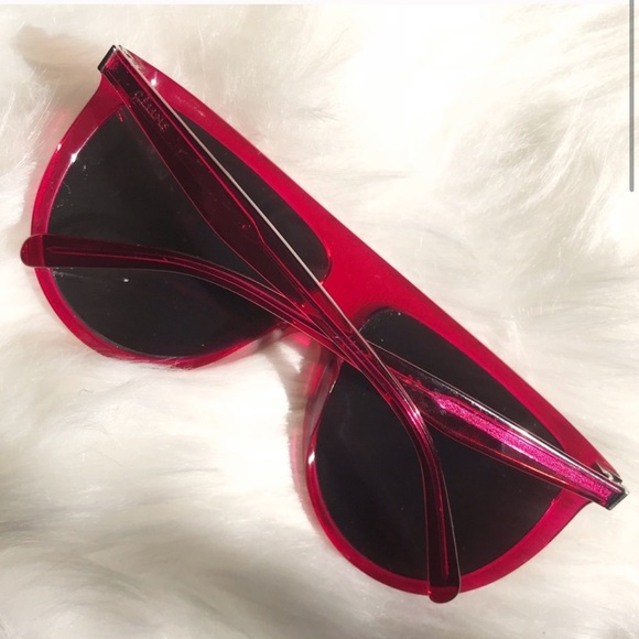 CELINE® AUTHENTIC MAGENTA ACETATE GLASSES NWT! CELINE CASE/CLOTH INCLUDED 💕 - Picture 11 of 12